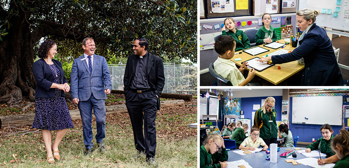 Staff at St Mary MacKillop Primary